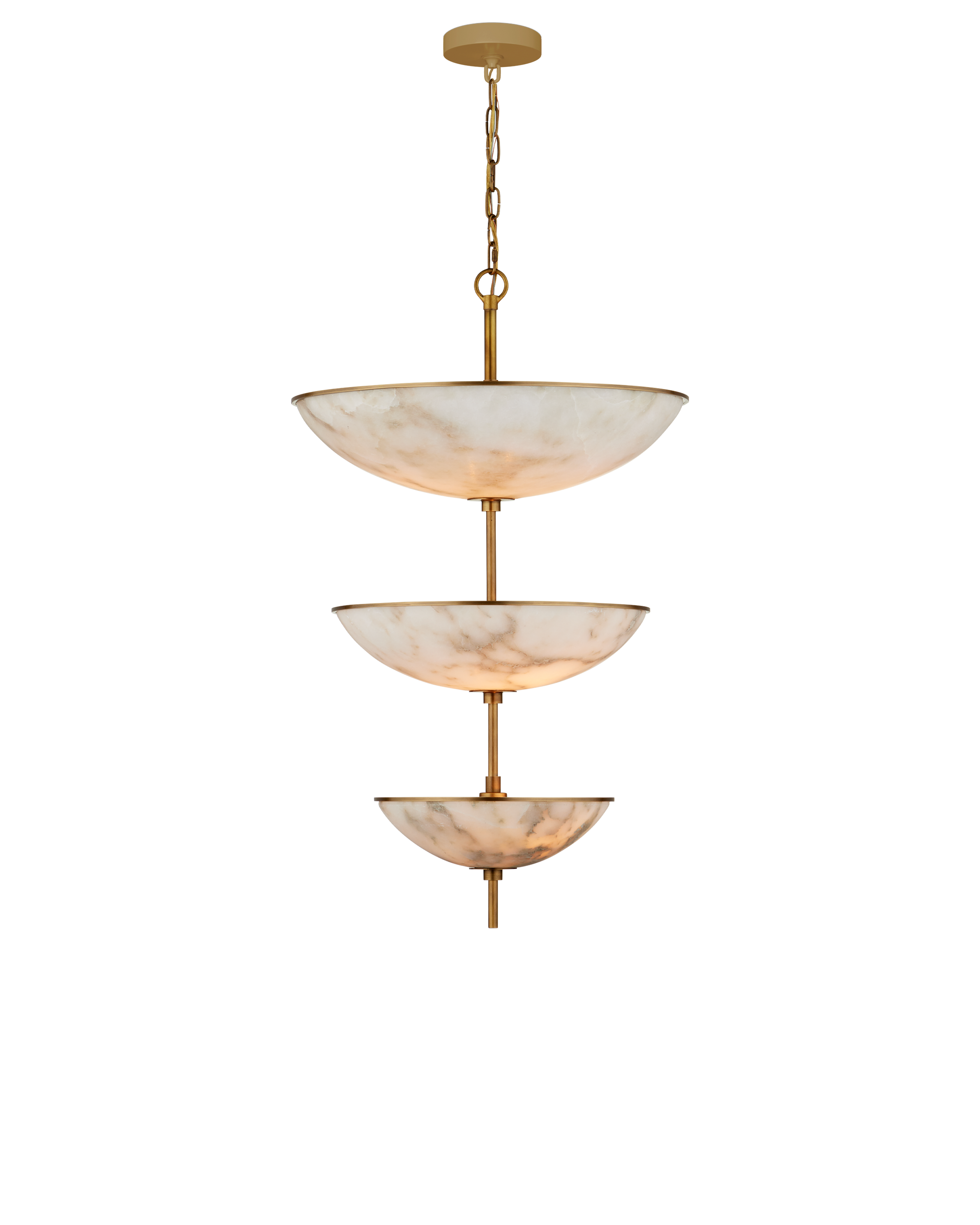 Currey & Company Volterra Three Tier Chandelier