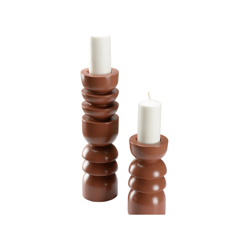 Wildwood Totem Sunset Candleholders