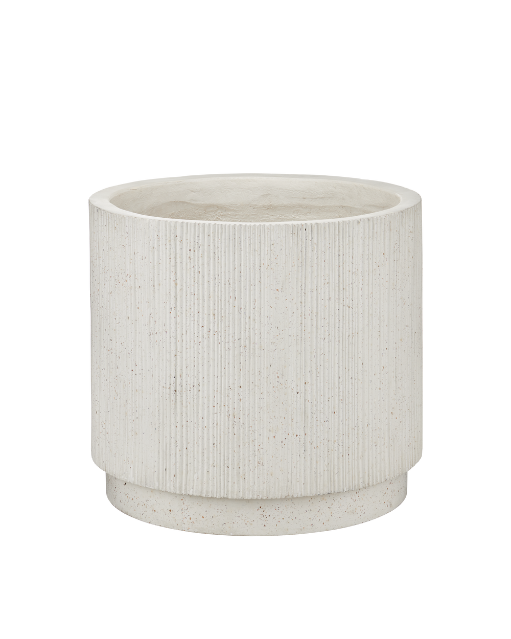 Currey And Company Ridge Medium Ivory Terrazzo Planter