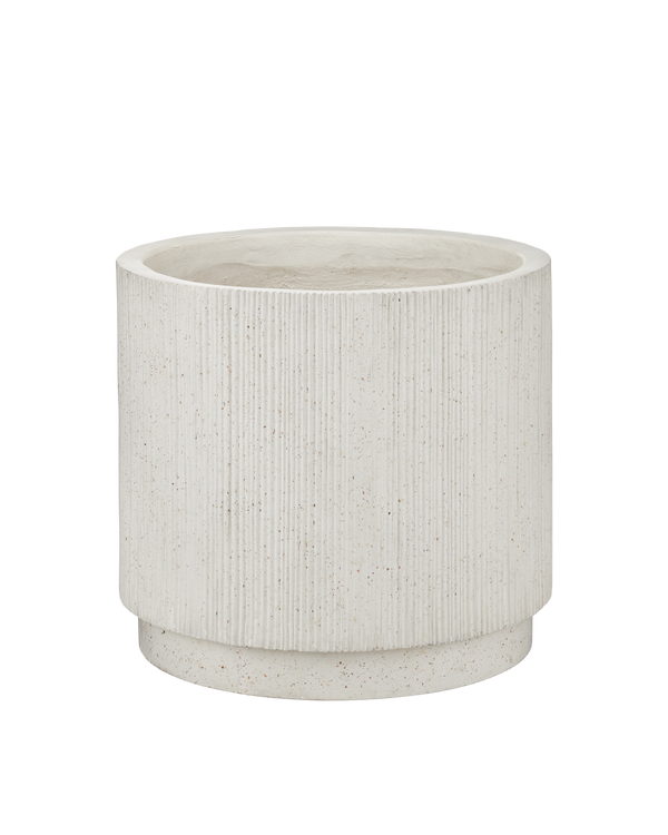 Currey And Company Ridge Medium Ivory Terrazzo Planter