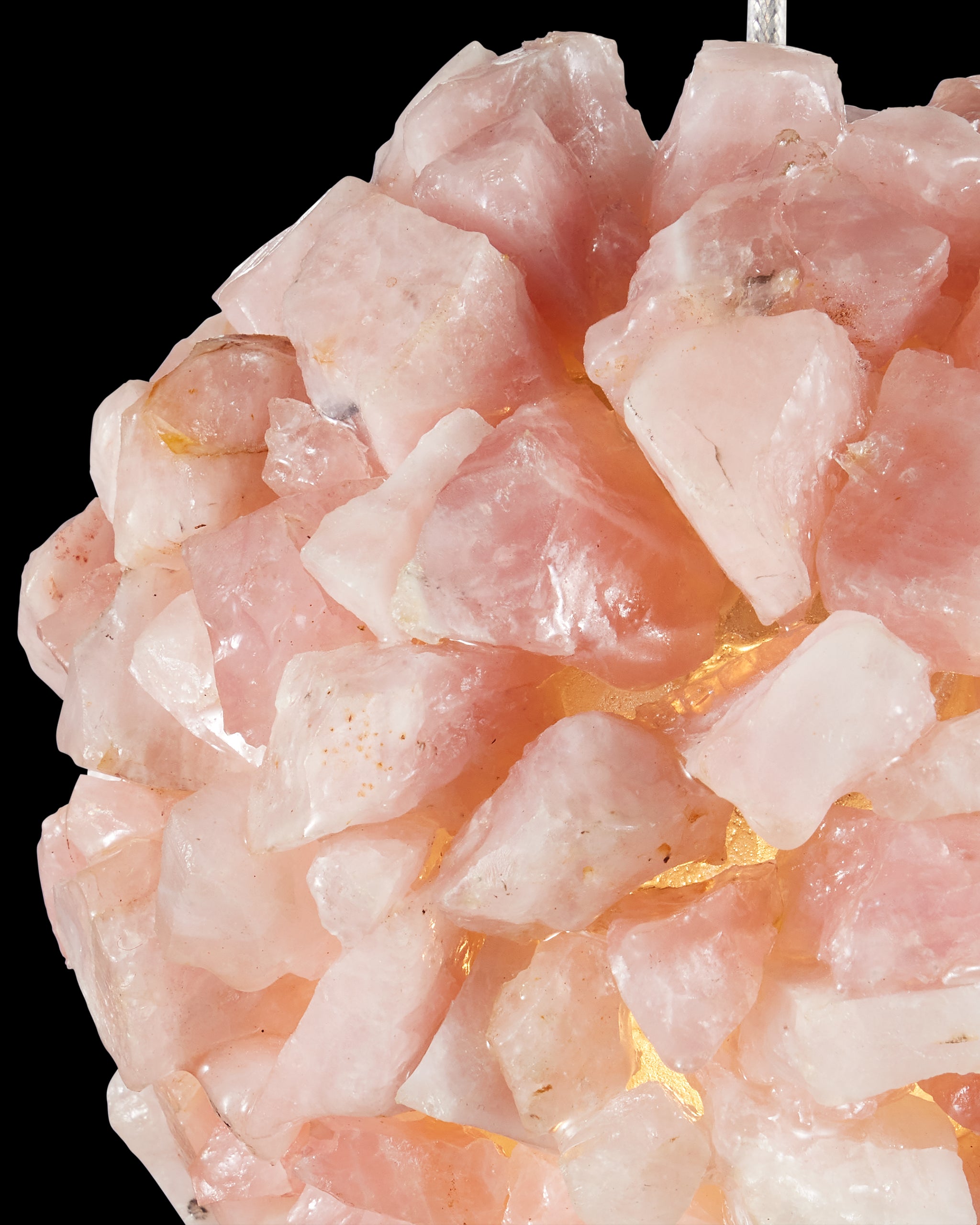 Currey & Company Clio Pink Pendant