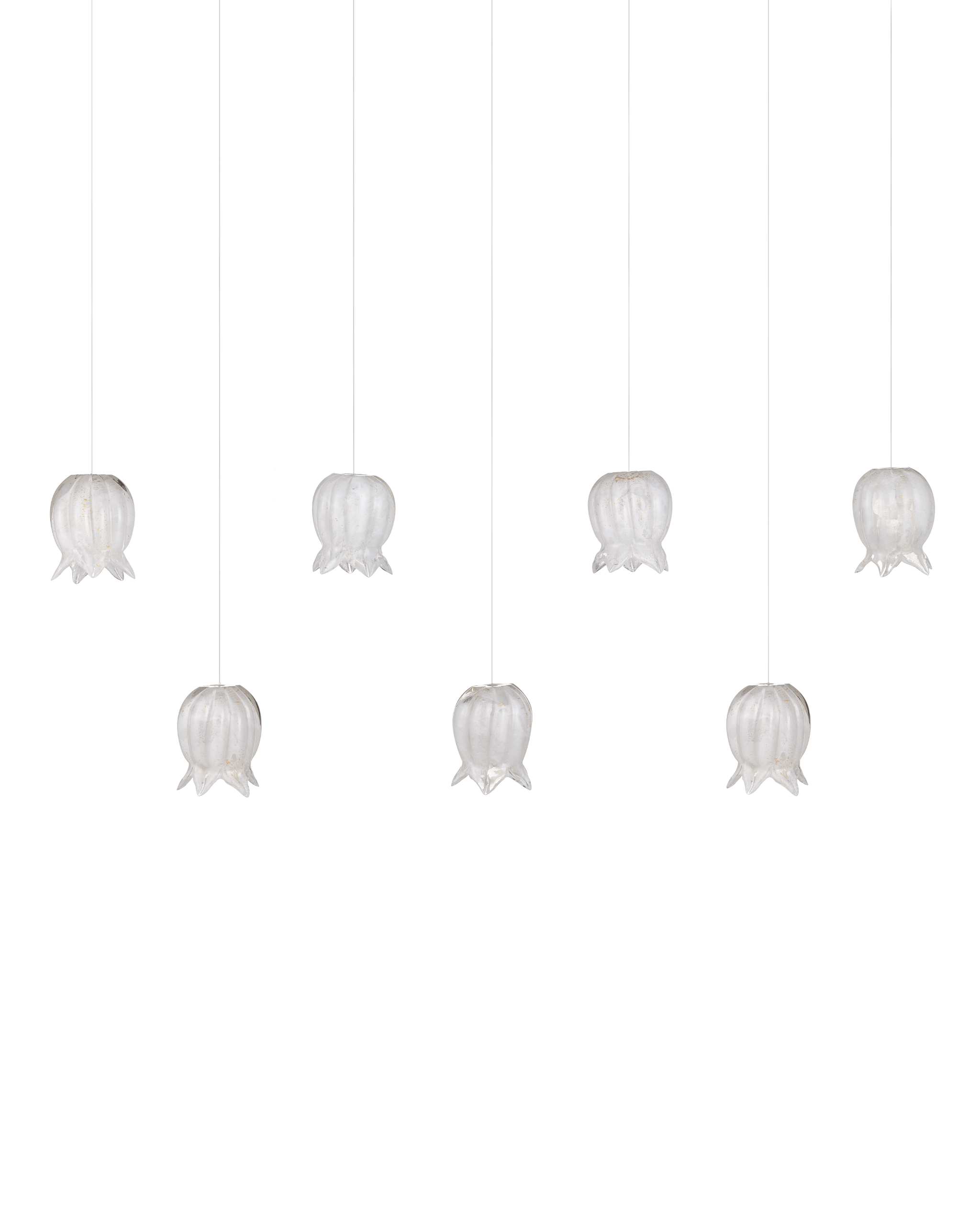 Currey And Company Polpo 7 Light Linear Multi Drop Pendant