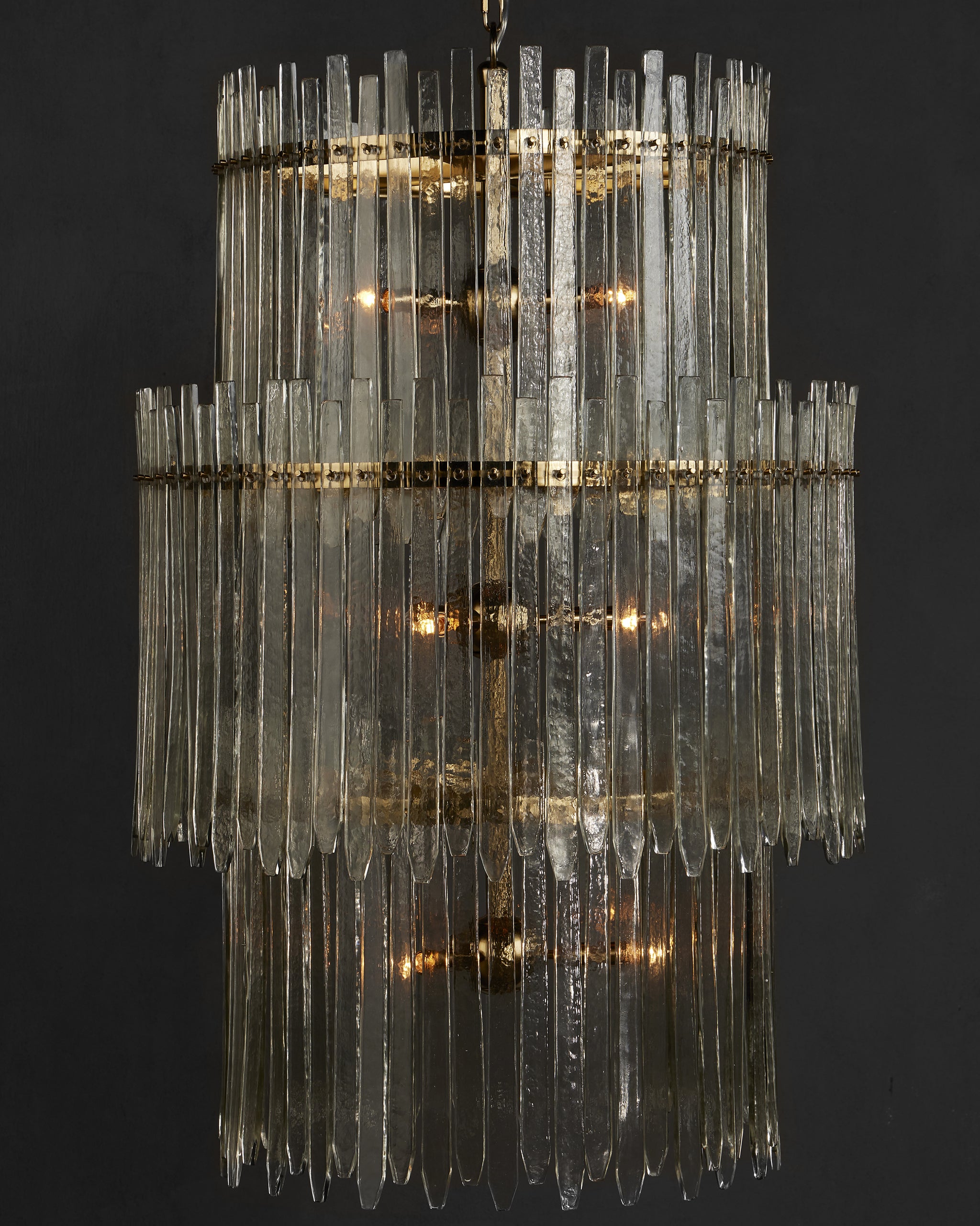 Currey & Company Electra Three Tier Chandelier