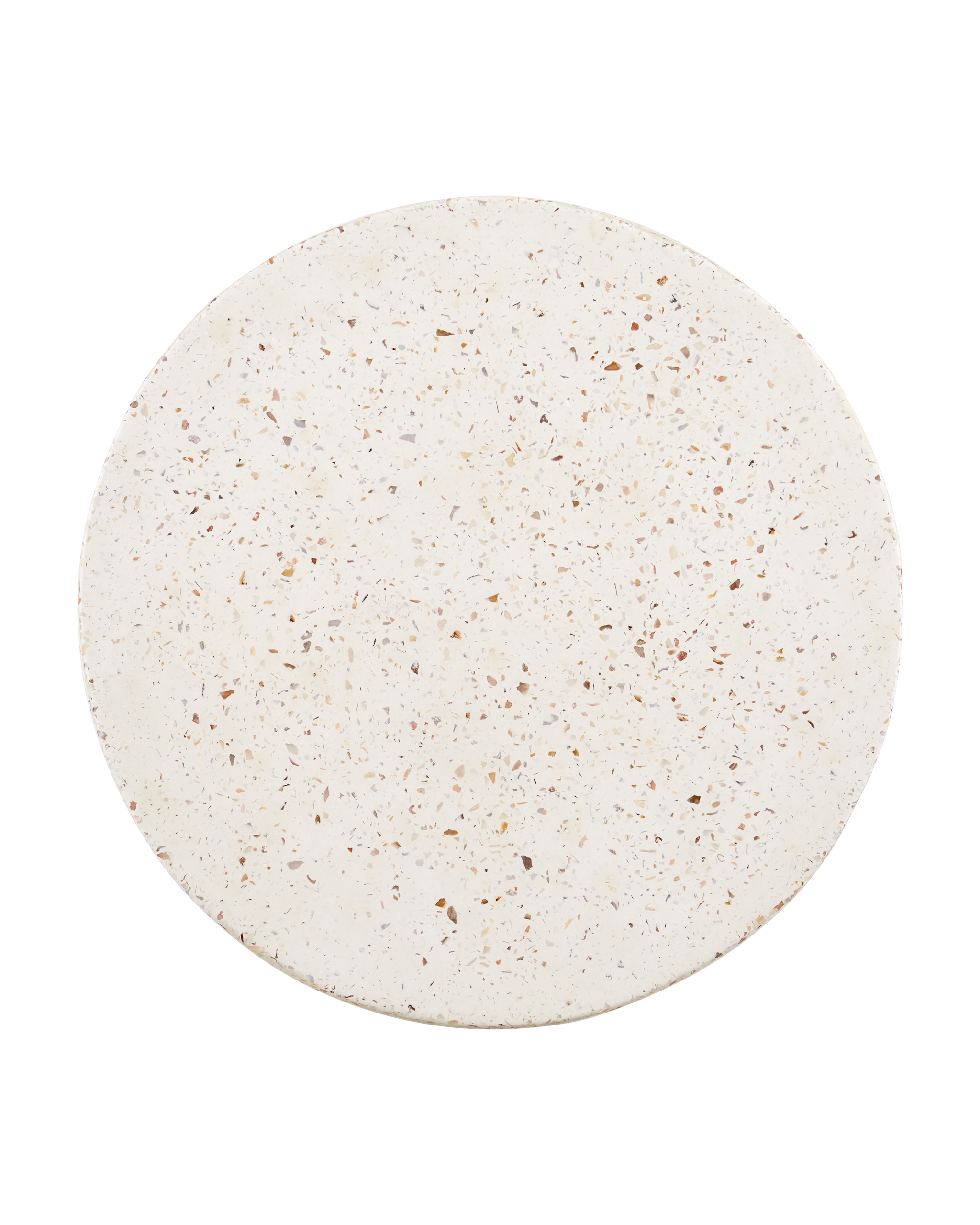 Currey & Company Cresta Large Ivory Terrazzo Pedestal