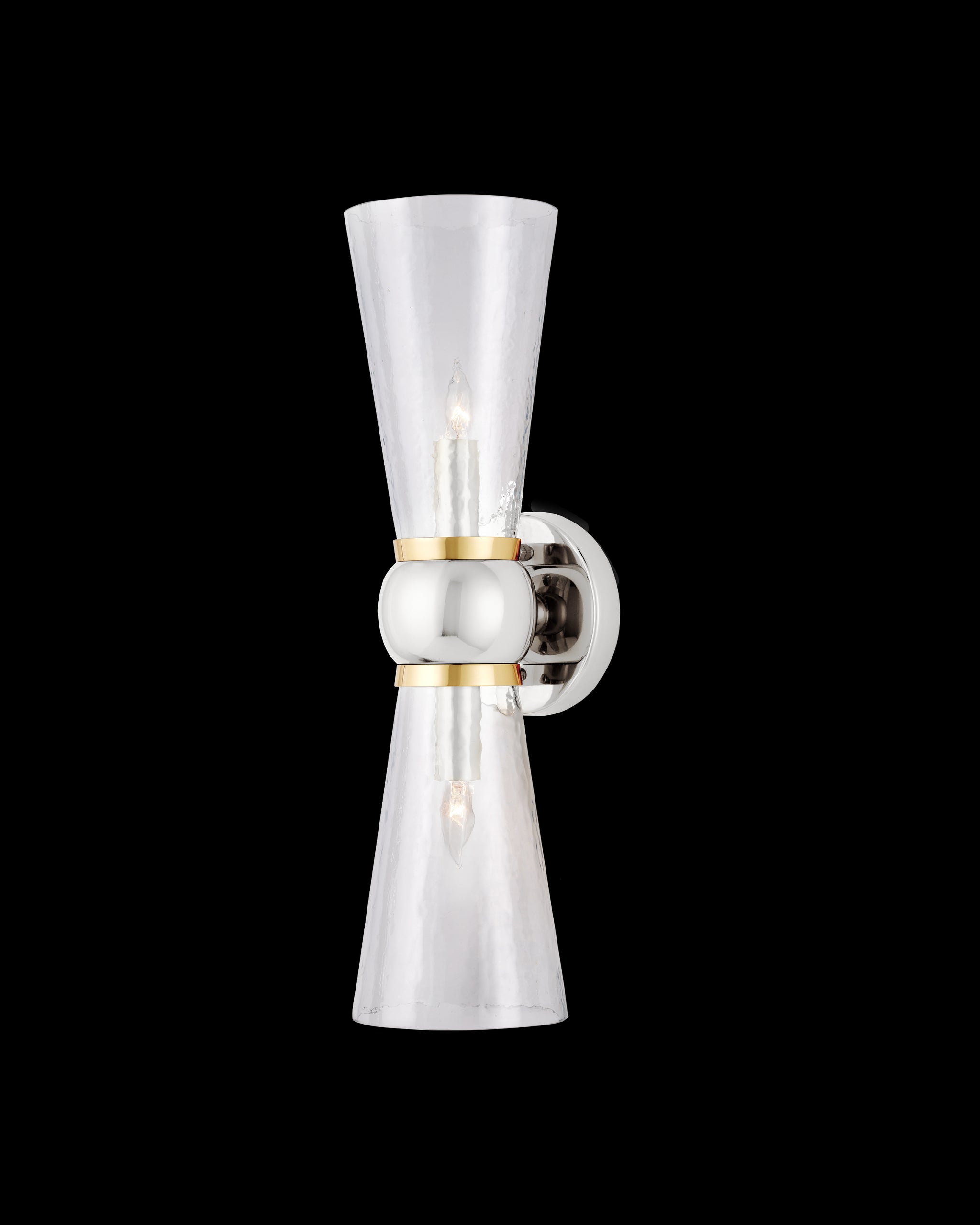 Currey & Company Byford Nickel Bath Wall Sconce