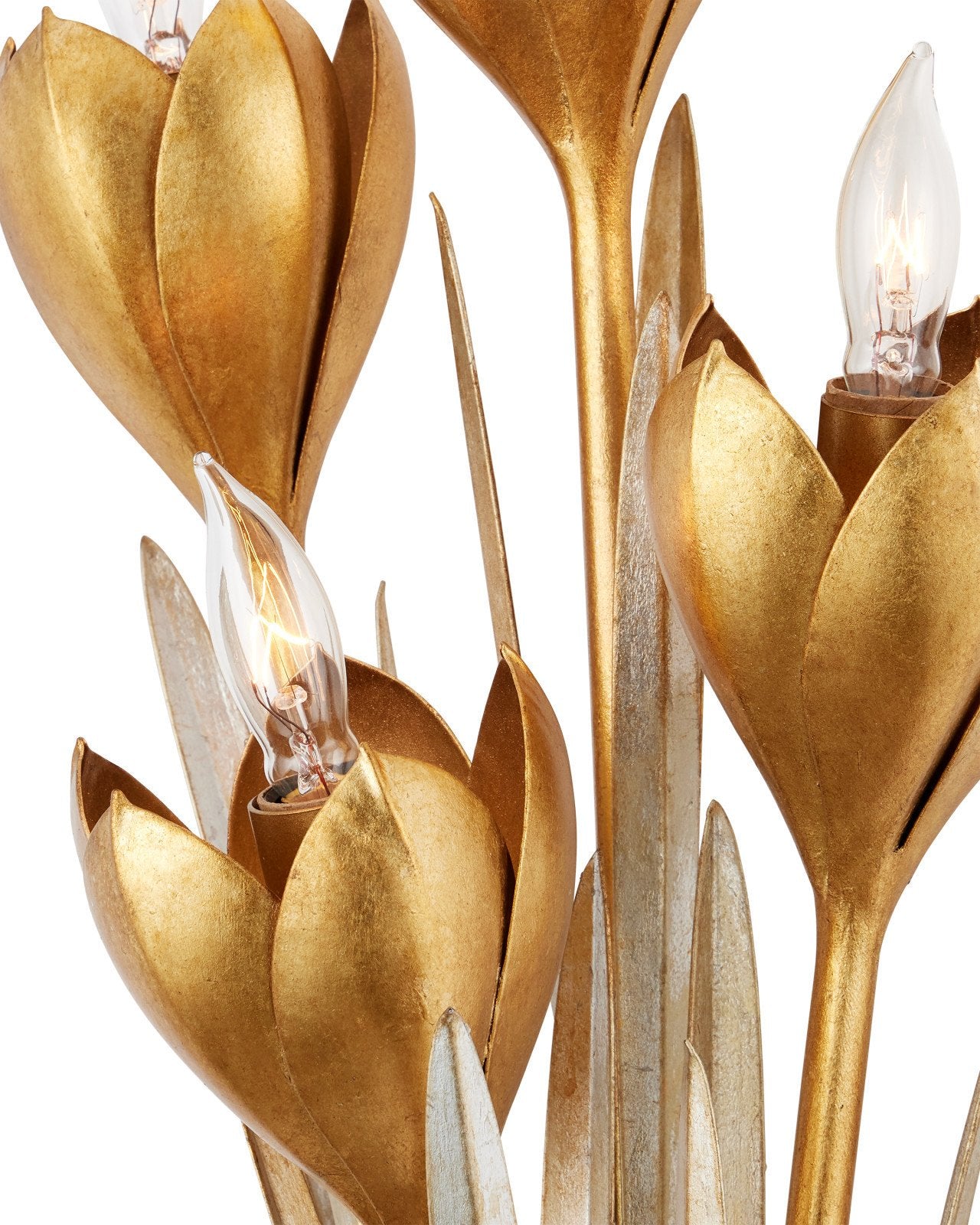 Currey & Company Hortensia Gold 4 Light Wall Sconce