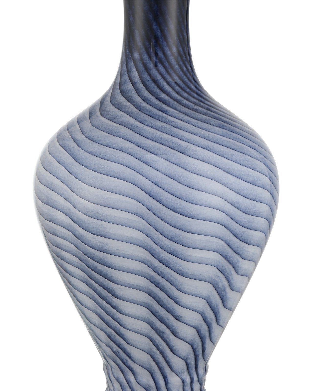 Currey & Company Zeta Grayish Blue Glass Table Lamp