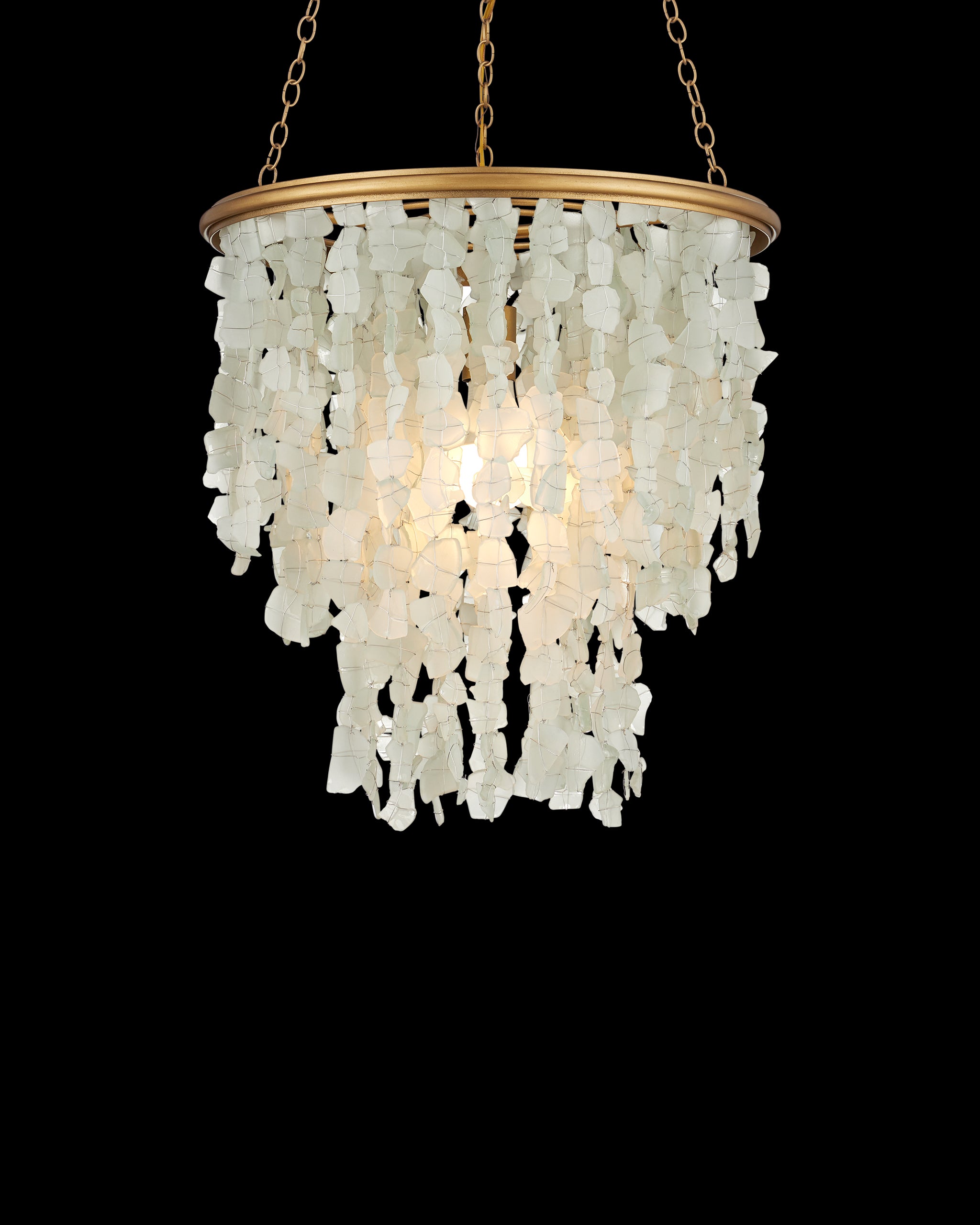 Currey & Company Verre De Mer Small Chandelier
