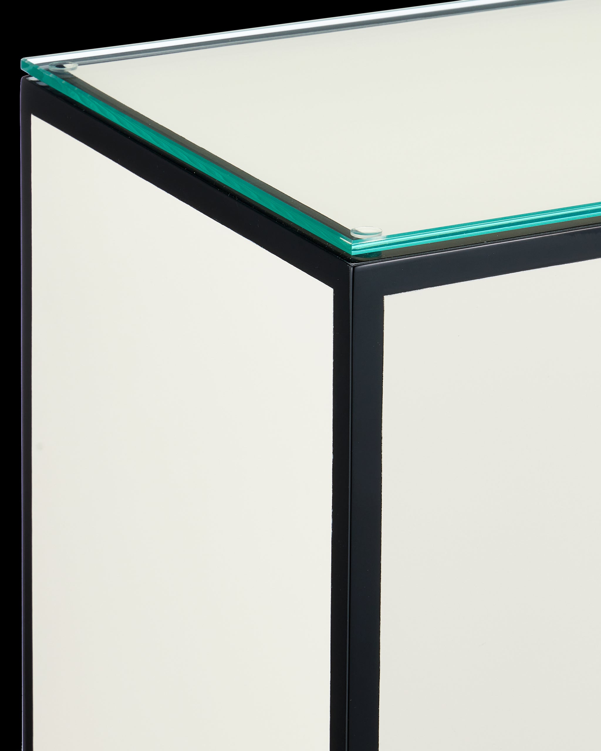 Currey & Company Ivory Lacquer Side Table