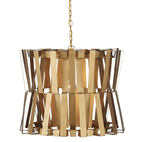 Currey And Company Chaconne Brass Chandelier