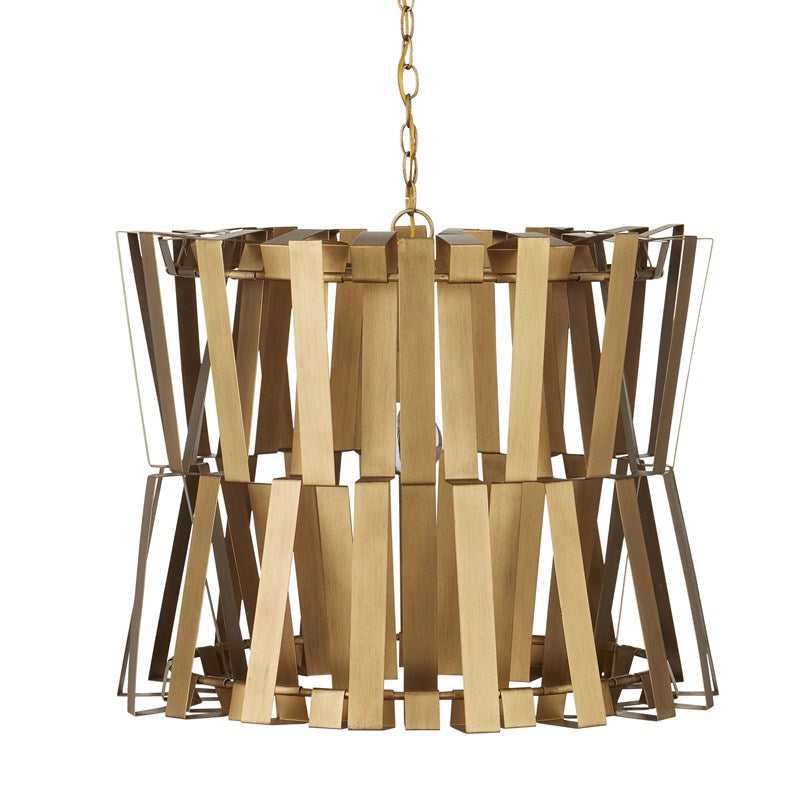 Currey And Company Chaconne Brass Chandelier