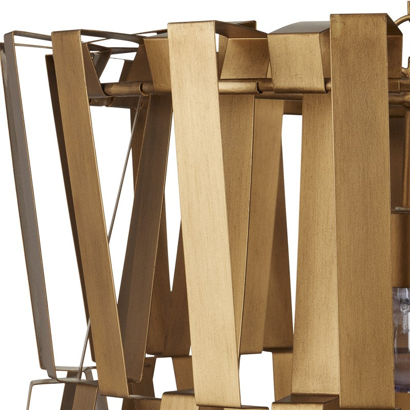 Currey And Company Chaconne Brass Chandelier