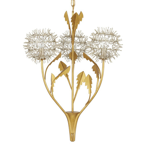 Currey And Company Dandelion Silver & Gold Pendant