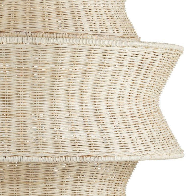 Currey And Company Phebe Medium Rattan Chandelier