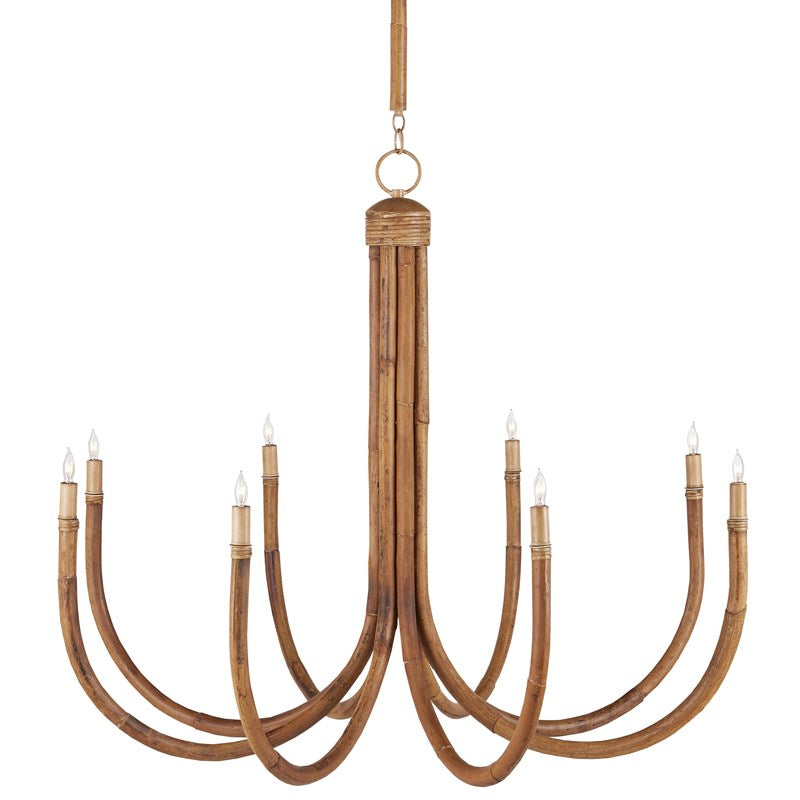Currey And Company Samsara Rattan Chandelier