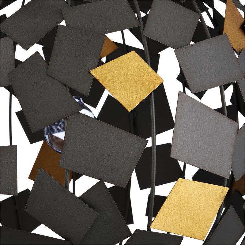 Currey And Company Moon Night Gray & Gold Orb Chandelier