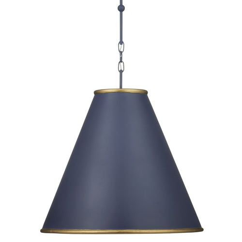 Currey And Company Pierrepont Large Blue Pendant