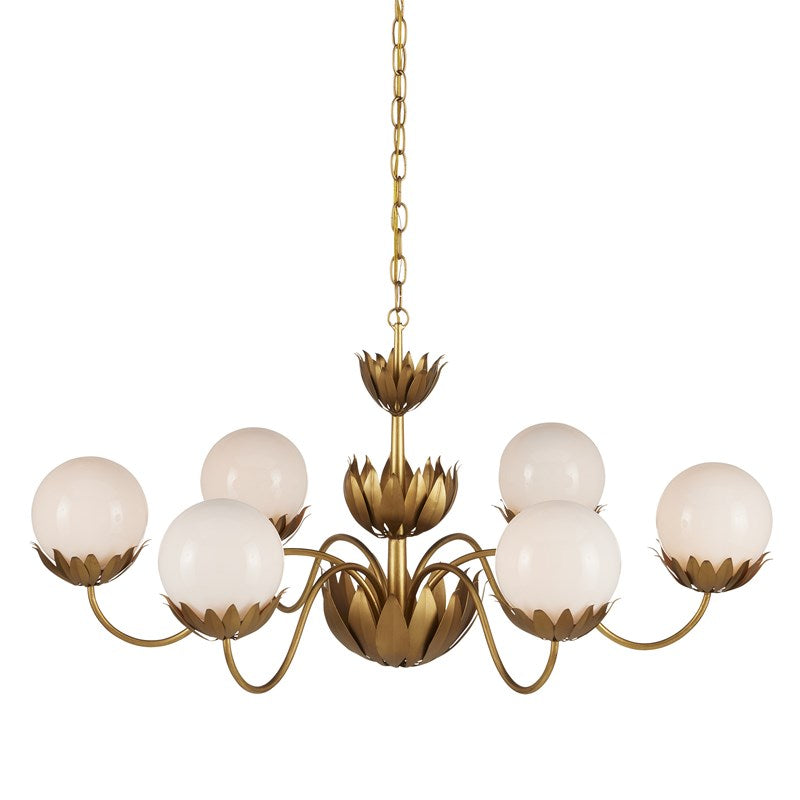 Currey And Company Mirasole Gold Chandelier