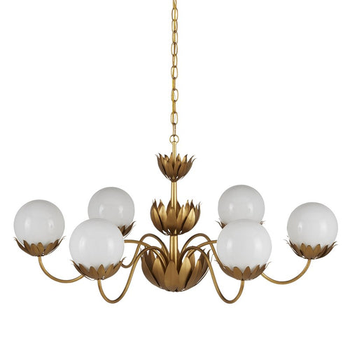 Currey And Company Mirasole Gold Chandelier