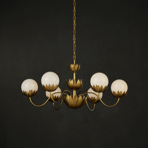 Currey And Company Mirasole Gold Chandelier