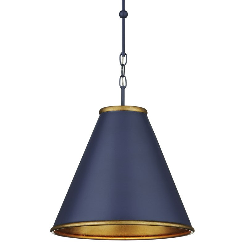 Currey And Company Pierrepont Small Blue Pendant