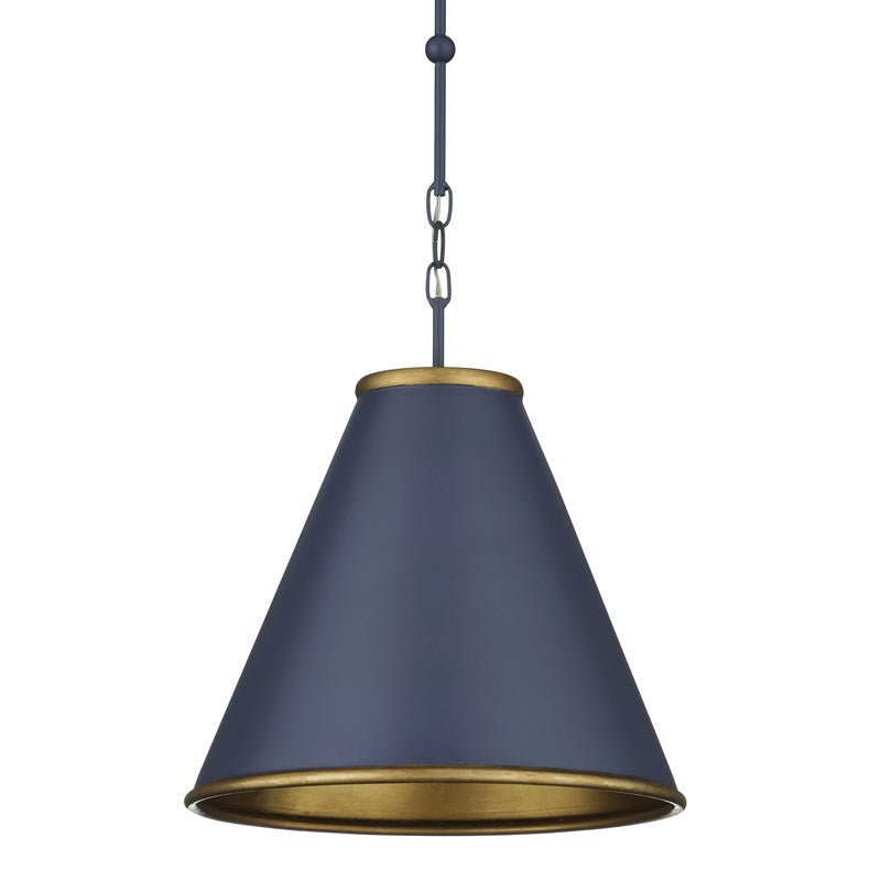 Currey And Company Pierrepont Small Blue Pendant