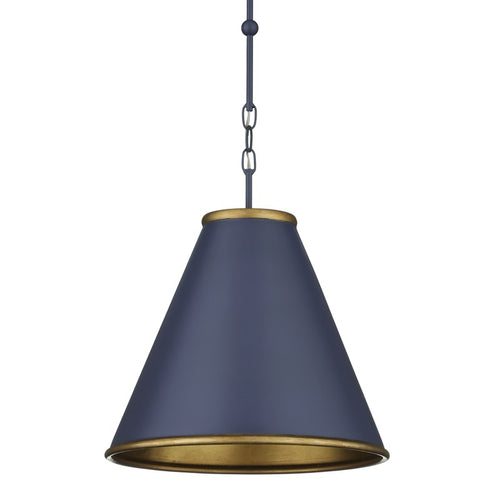 Currey And Company Pierrepont Small Blue Pendant