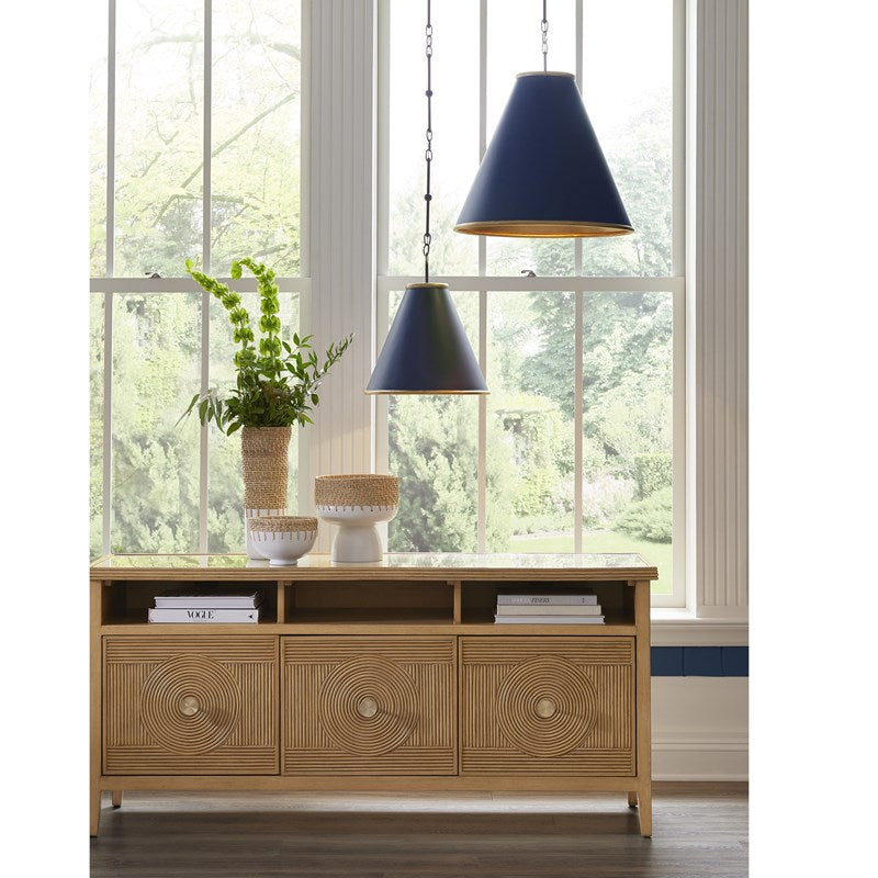 Currey And Company Pierrepont Small Blue Pendant