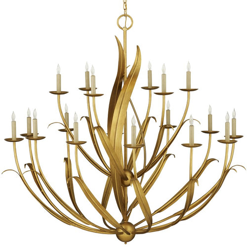 Currey And Company Menefee Large Gold Chandelier