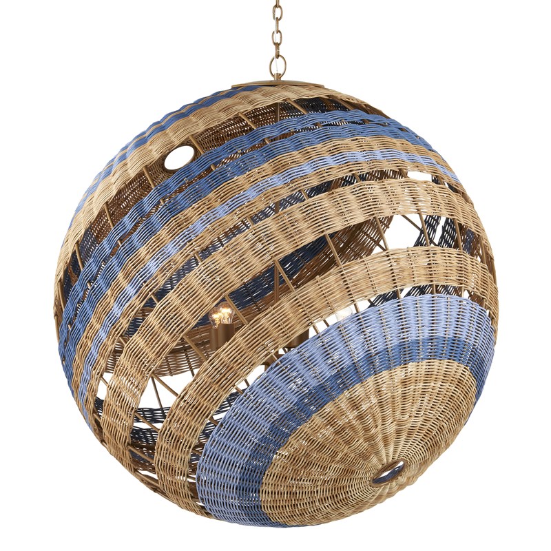 Currey And Company Senjyo Tilted Orb Chandelier