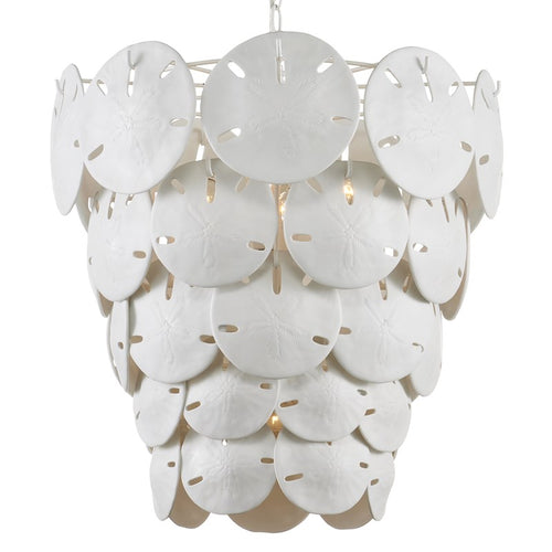 Currey And Company Tulum White Chandelier