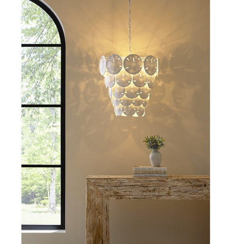 Currey And Company Tulum White Chandelier