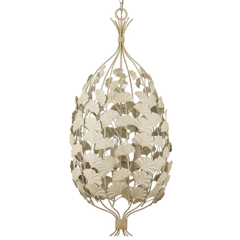 Currey And Company Maidenhair Cream Chandelier