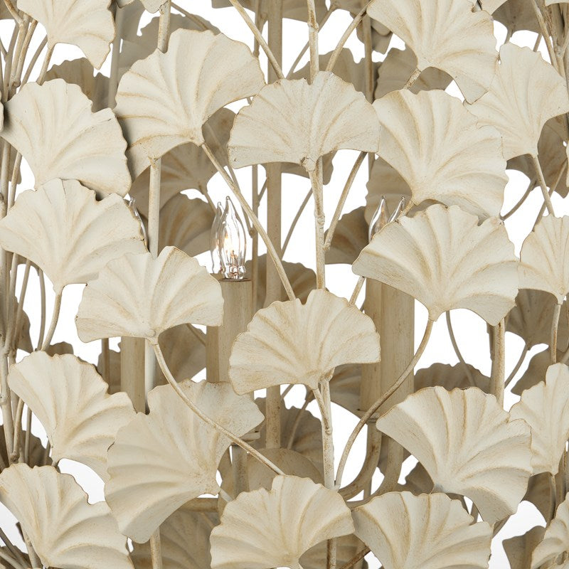 Currey And Company Maidenhair Cream Chandelier