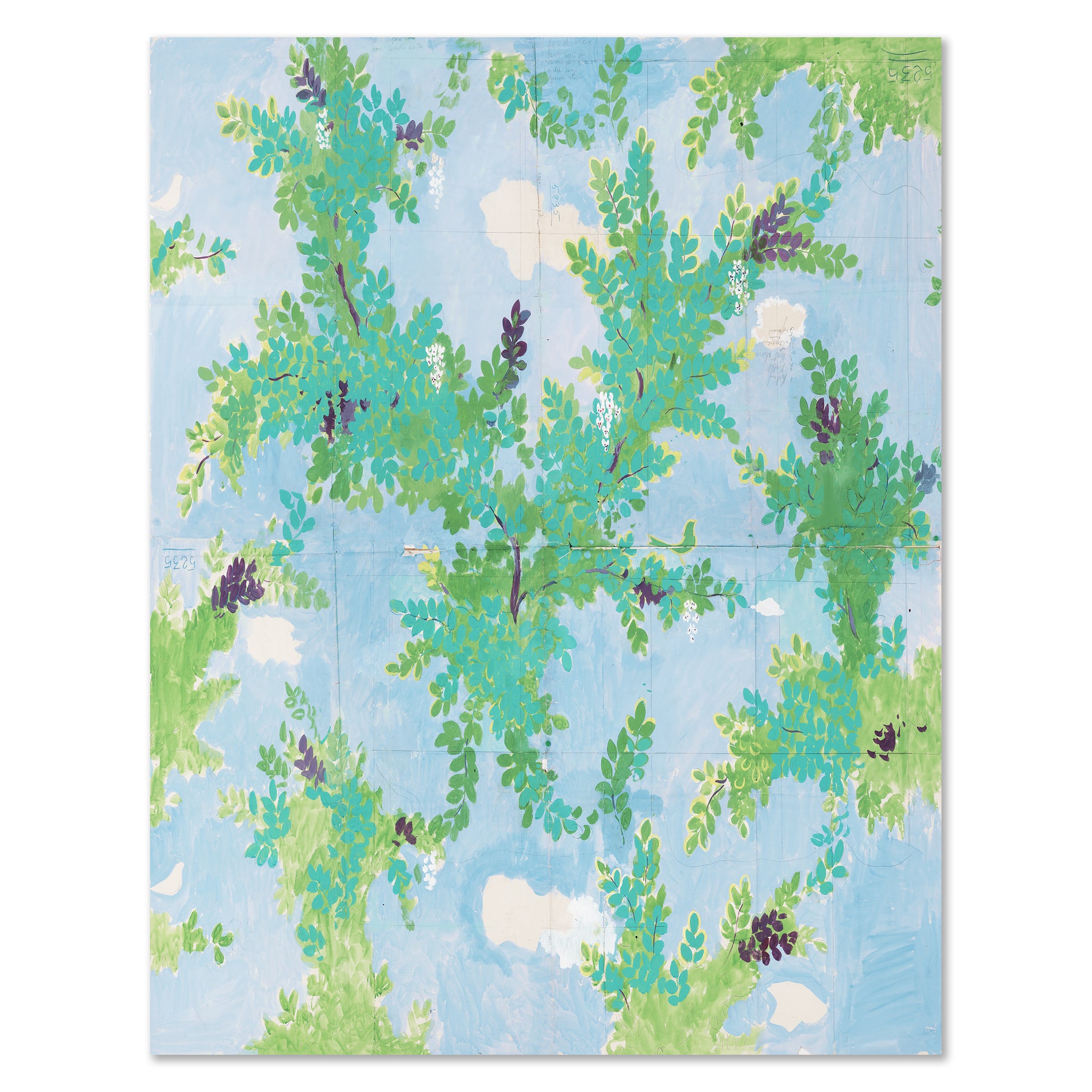 Paule Marrot Arbres Et Nuages Artwork