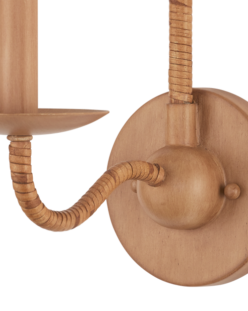 Currey & Company Saxon Single Light Tan Wall Sconce