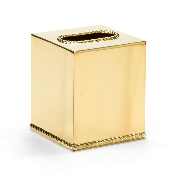 Wildwood Brass Tissue Box Cover
