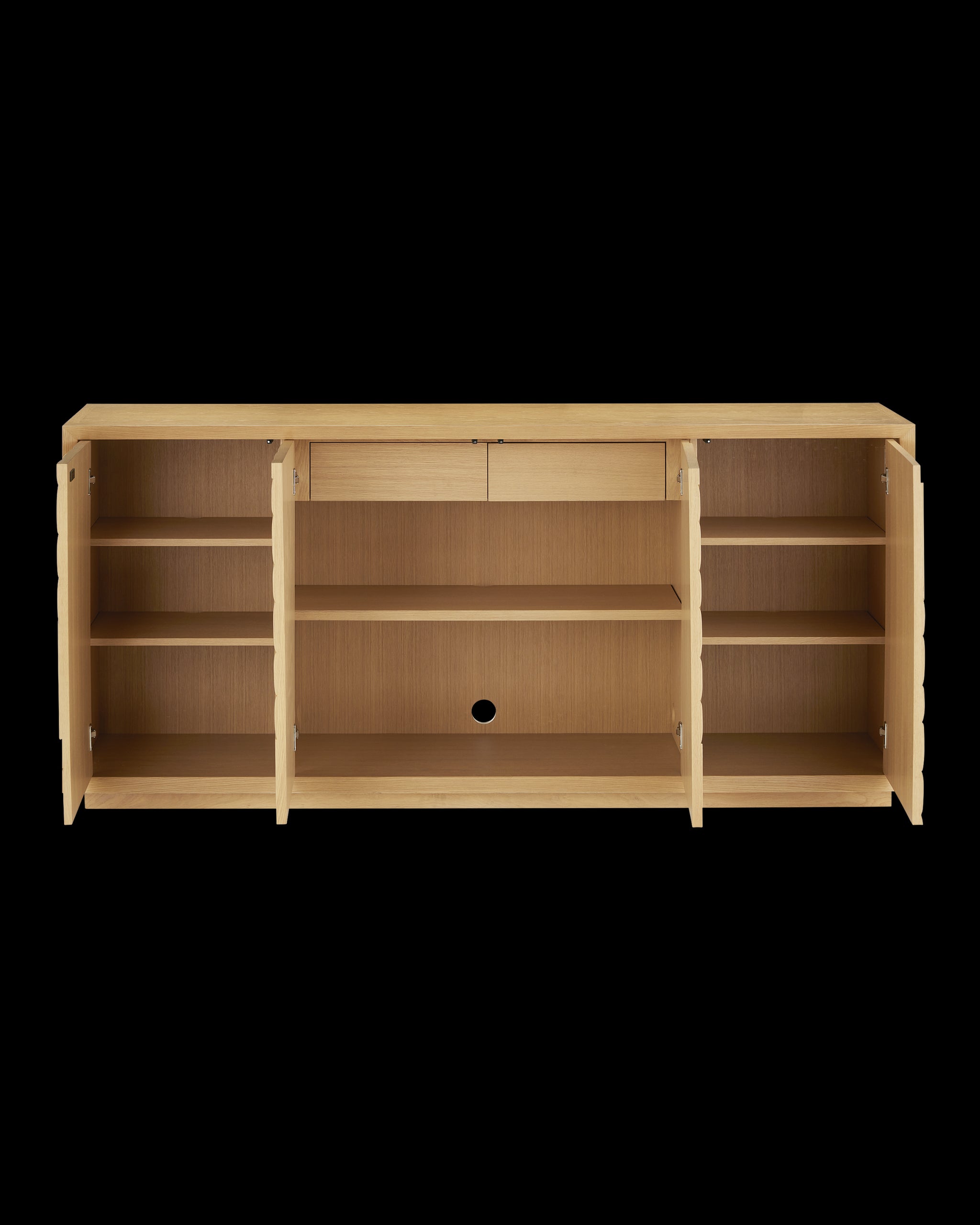 Currey & Company Margot Natural Oak Credenza