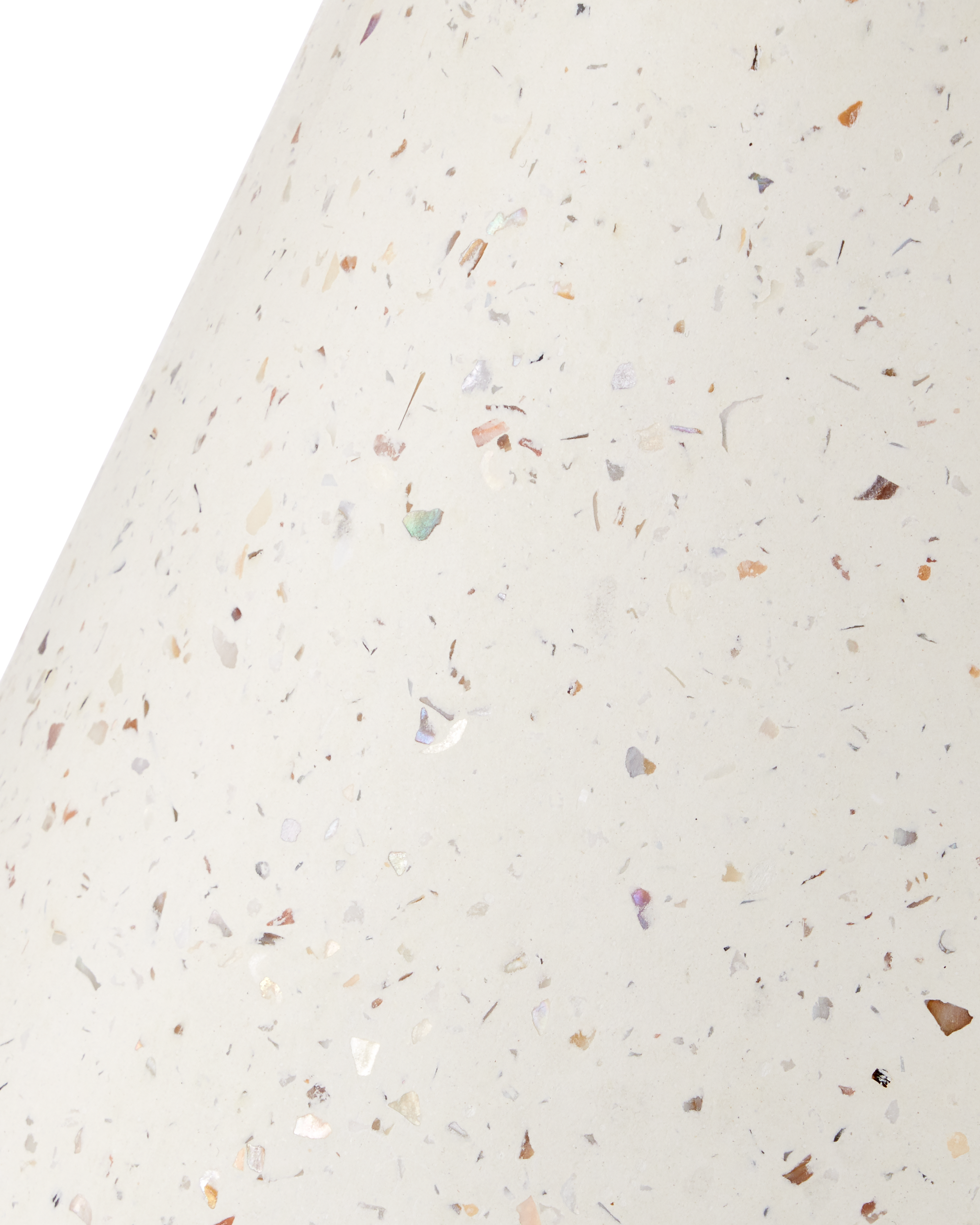 Currey & Company Pendurado Ivory Terrazzo C Table