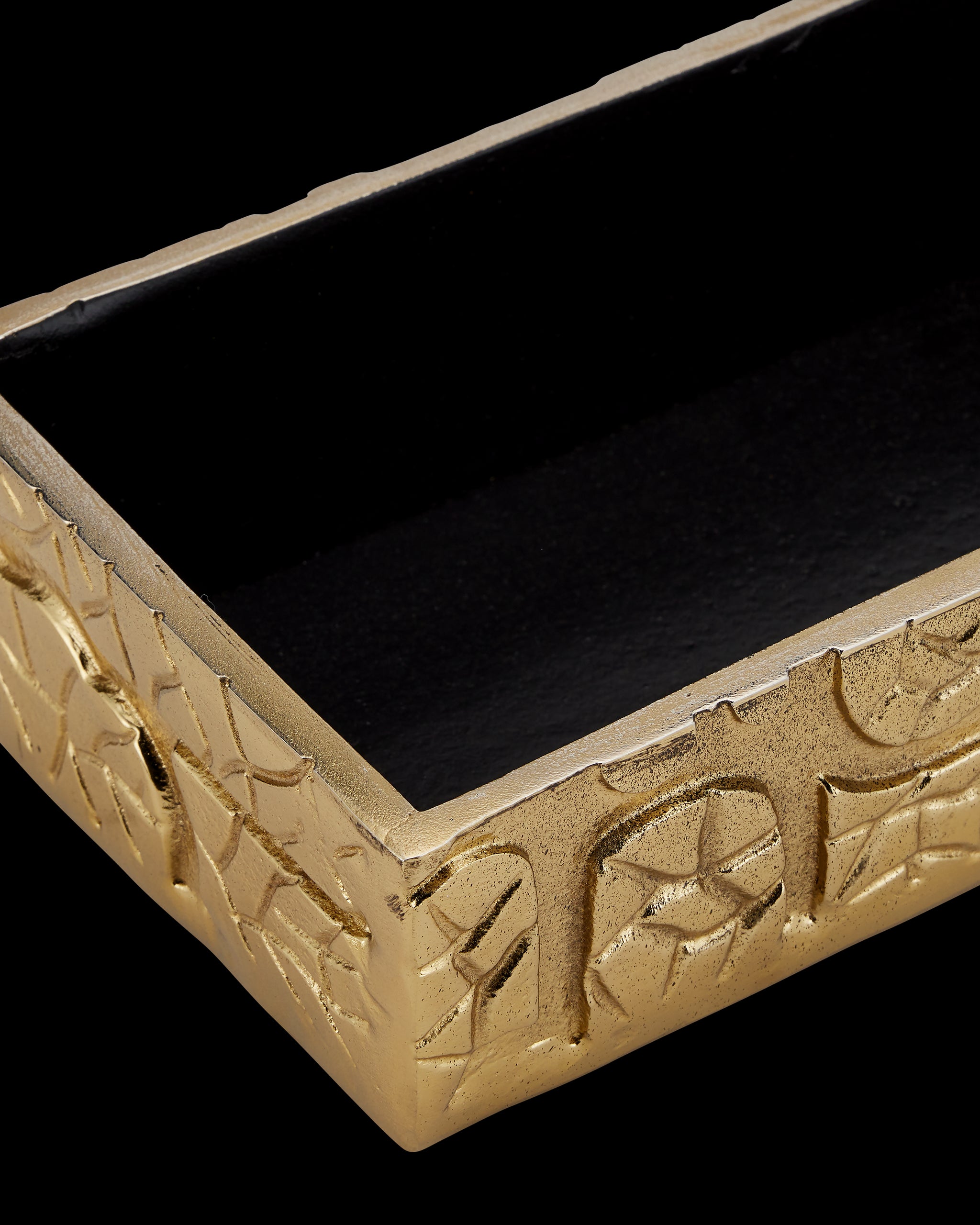 Currey & Company Beau Monde Gold & Green Box