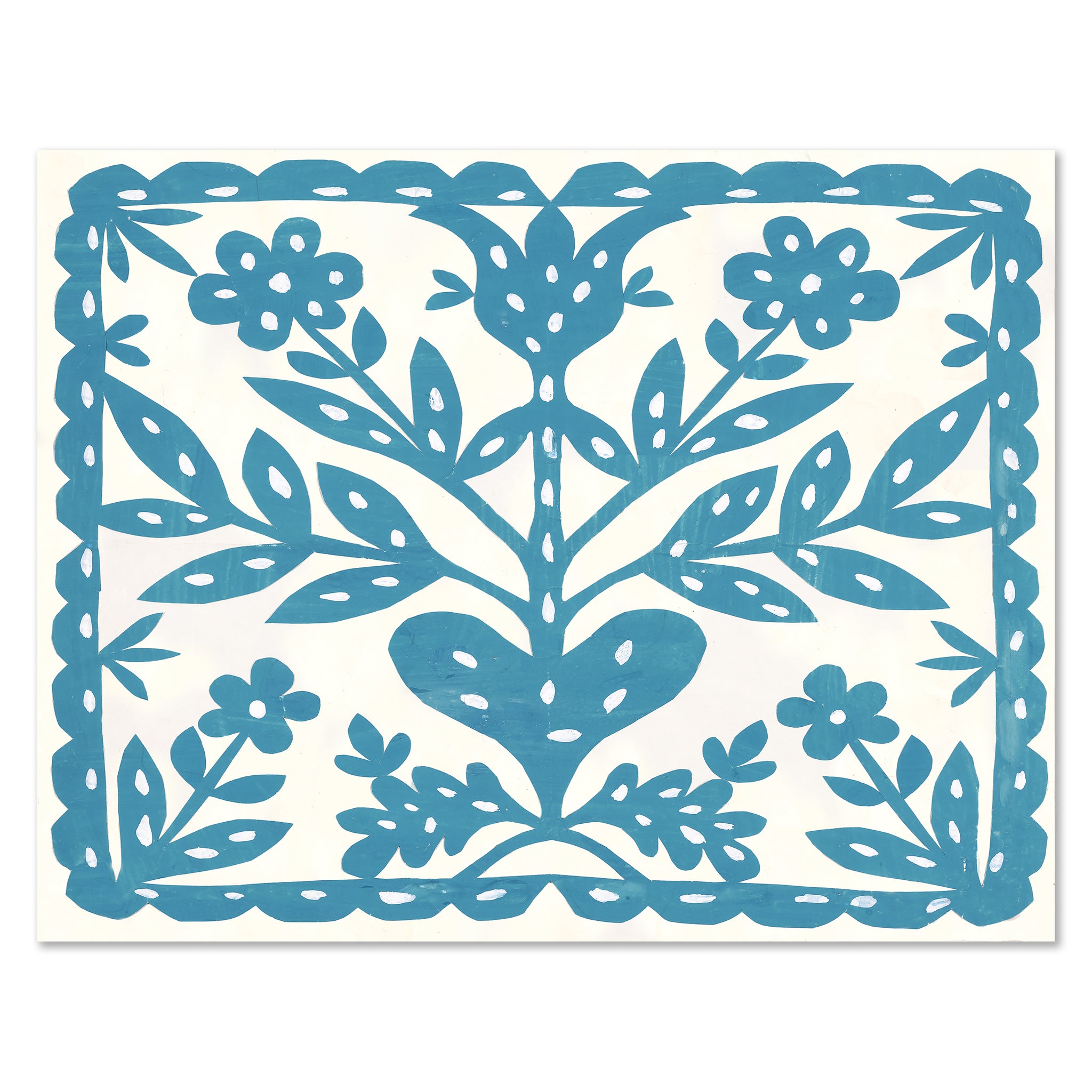 Paule Marrot Blue Flower Art