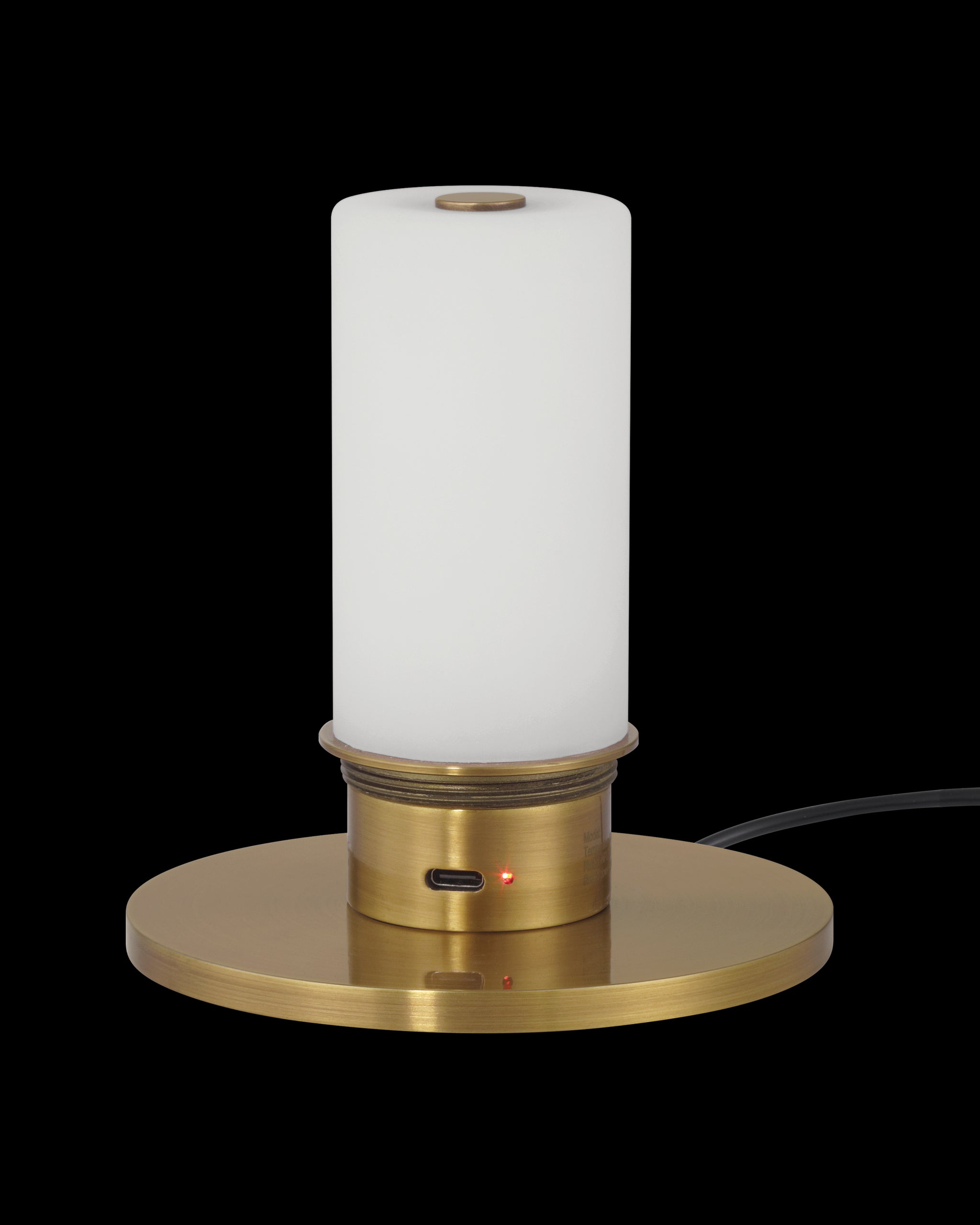 Currey & Company Galavant Brass Cordless Table Lamp