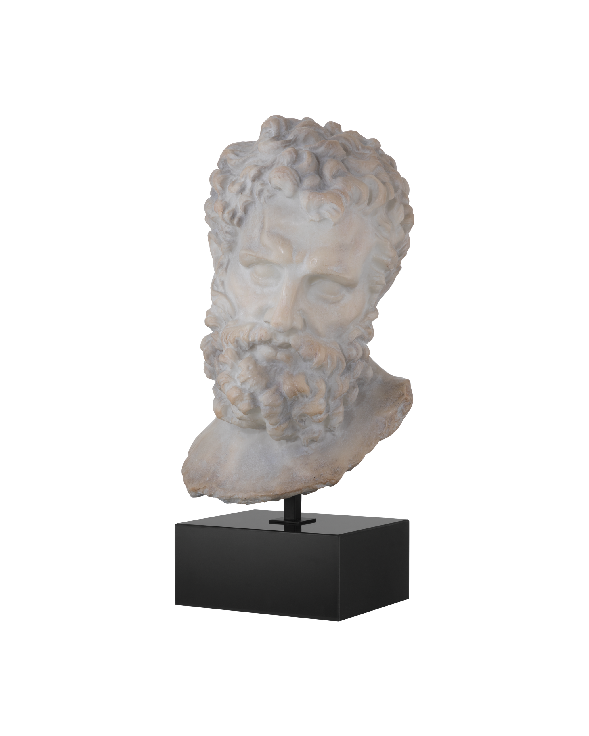 Currey & Company Hercules Head On Metal Stand