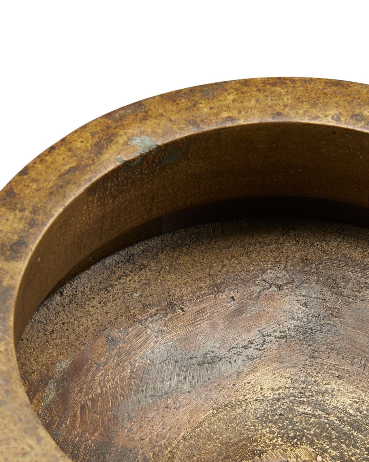 Currey & Company Tanjore 12" Antique Brass Ritual Bowl