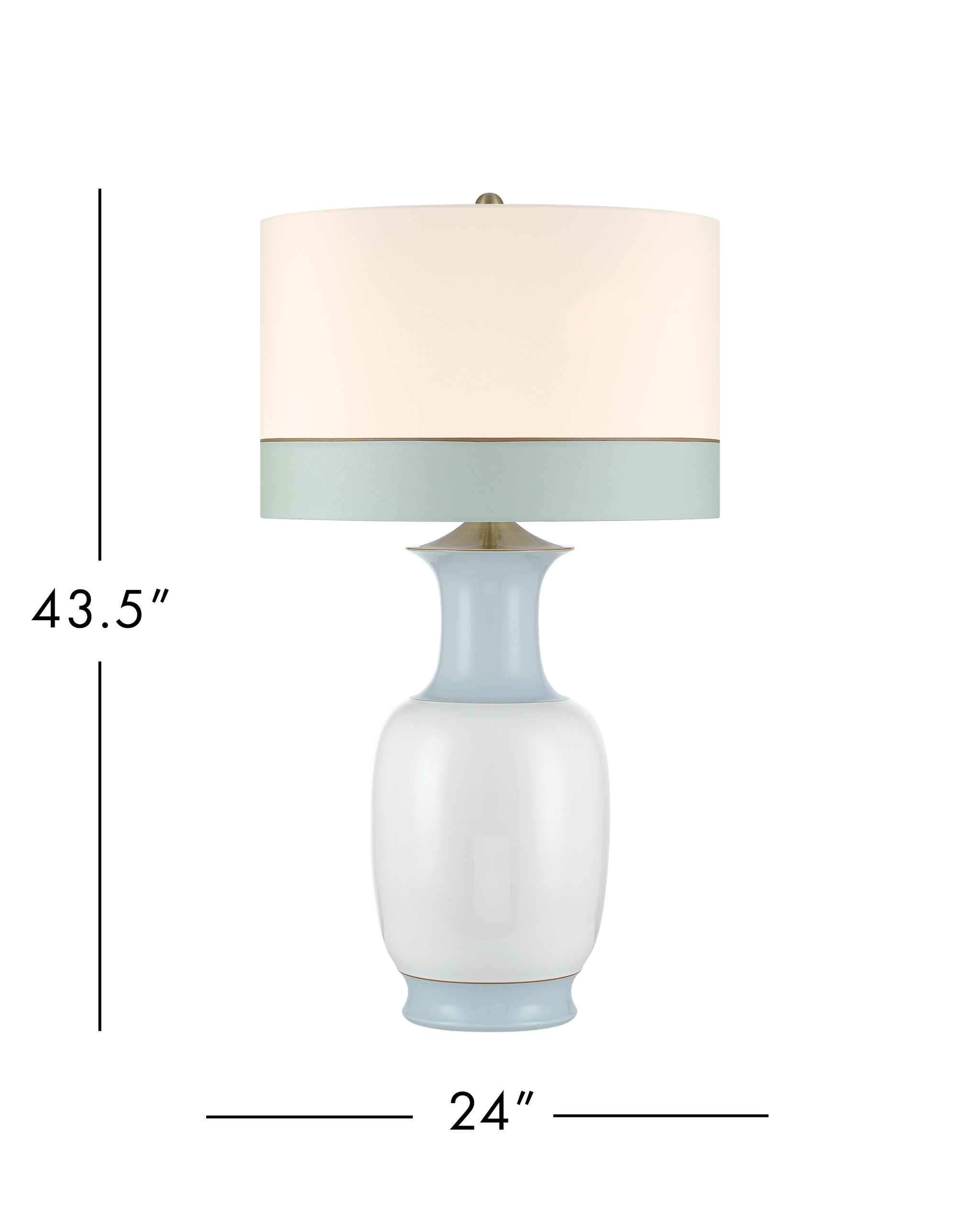 Currey & Company Kora Large Blue Table Lamp