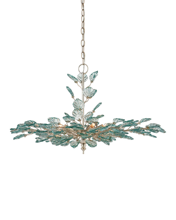 Currey & Company 36" Baobab Medium Silver 8 Light Chandelier