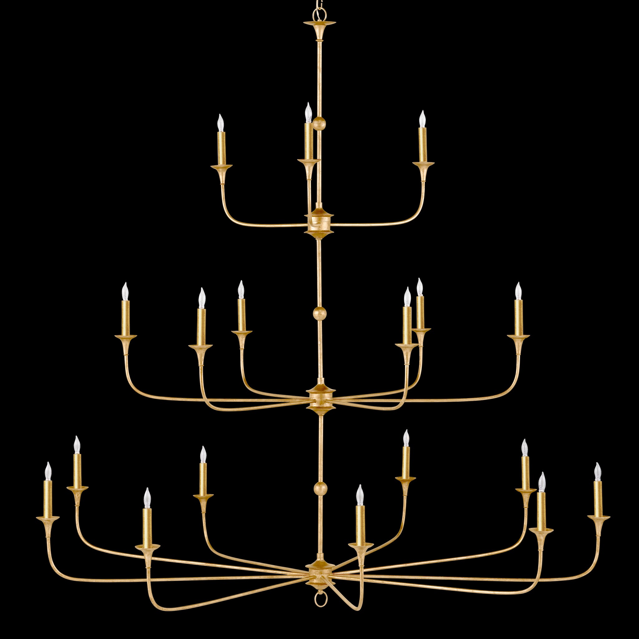 Currey & Company Nottaway Grande Gold Chandelier