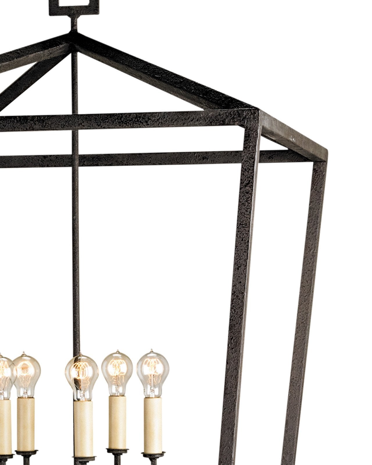 Currey & Company Denison 48" Black 5 Light Lantern