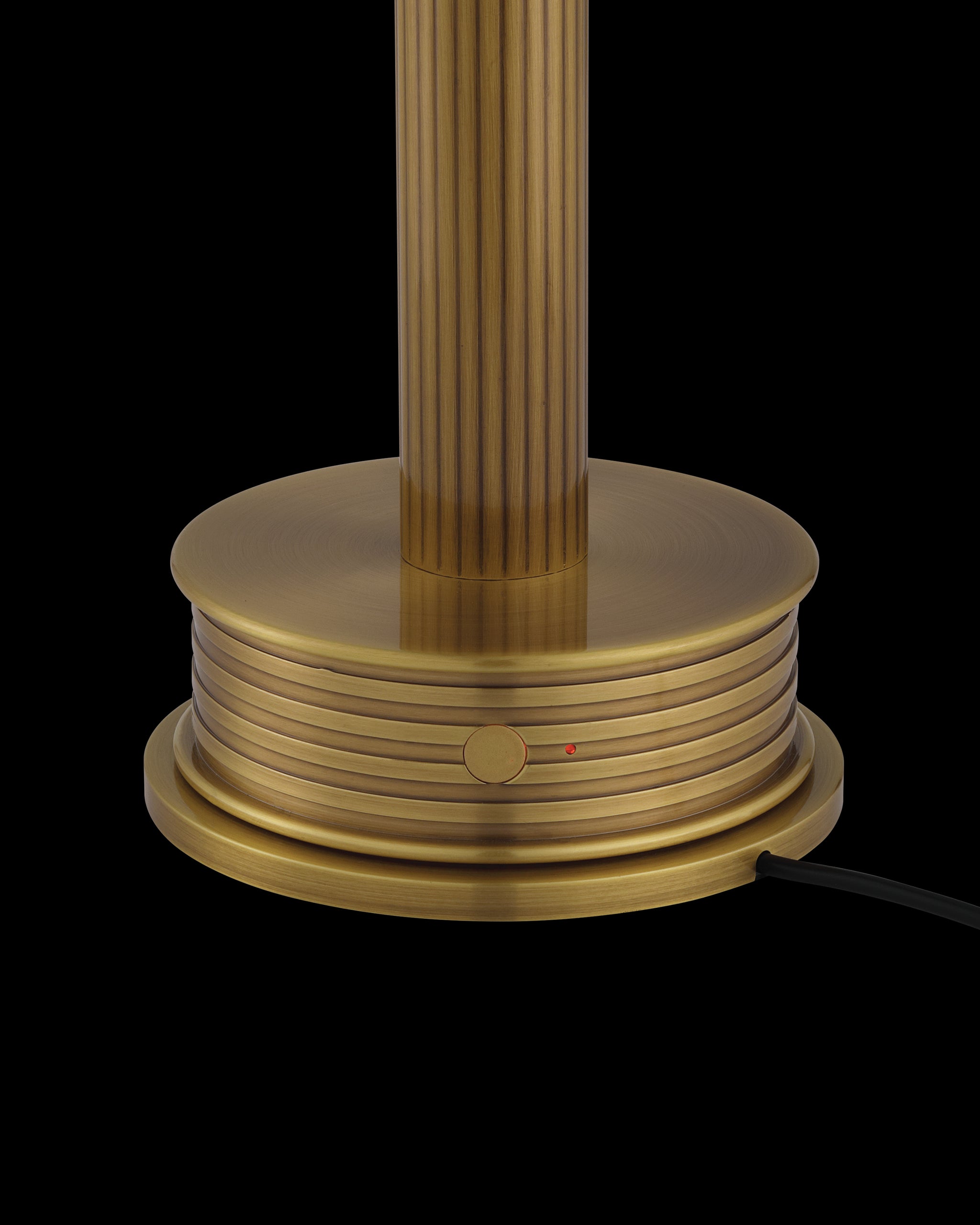 Currey & Company Traverse Brass Cordless Table Lamp