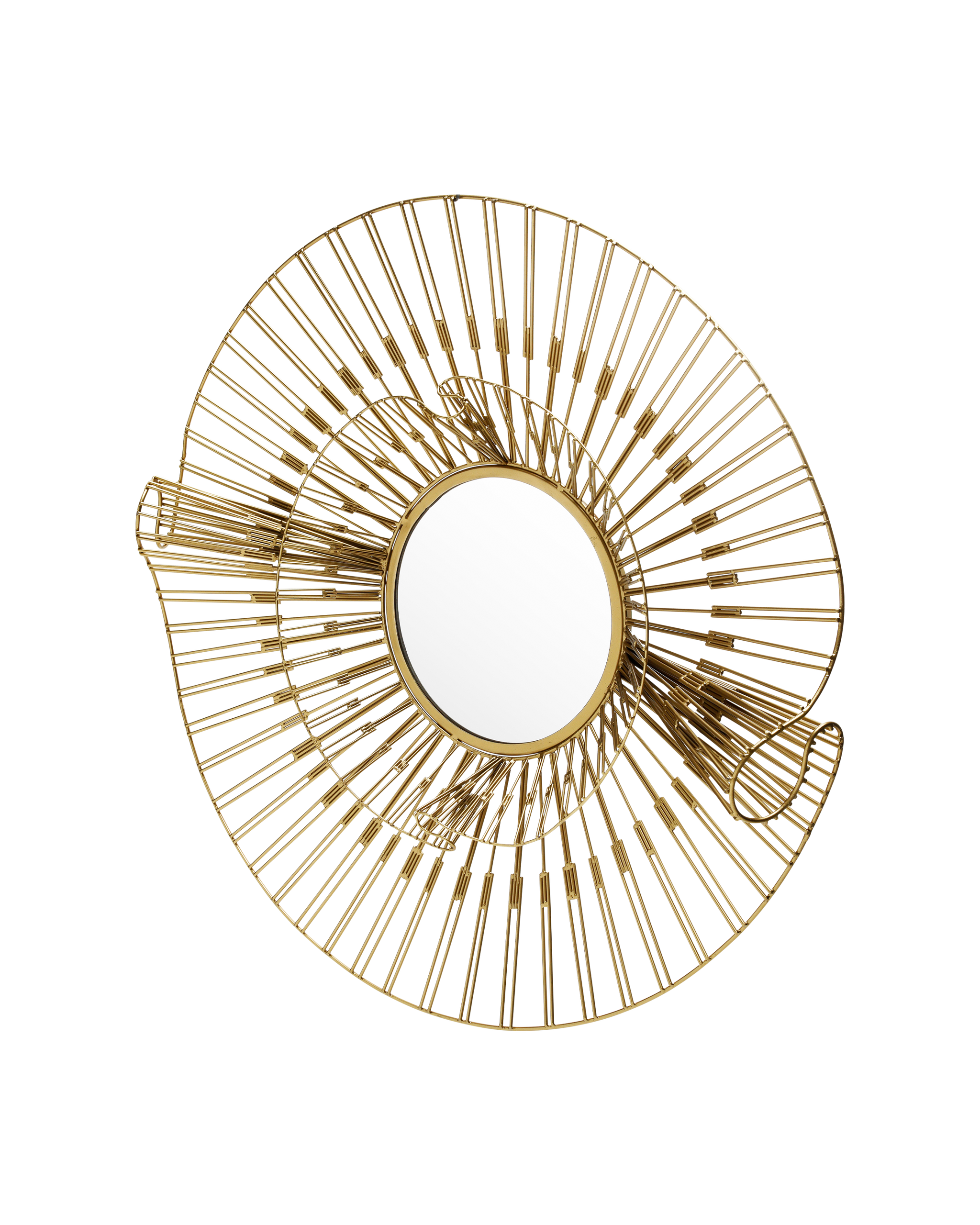 Currey & Company Ruche Round Mirror